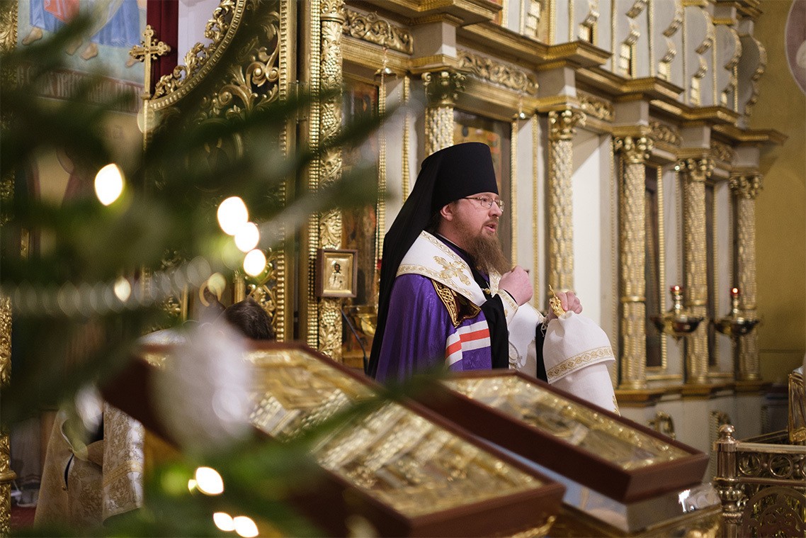 Рождественский молебен. Архимандрит Феодорит Воробьев. Духовный новый год.